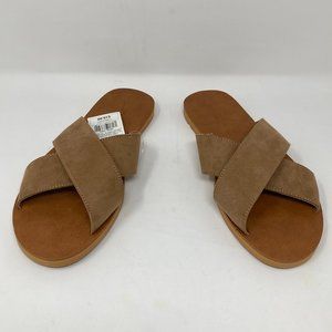 Women's Anabeth Woven Cross-band Slide Sandals - U